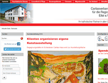 Tablet Screenshot of caritas-eifel.de